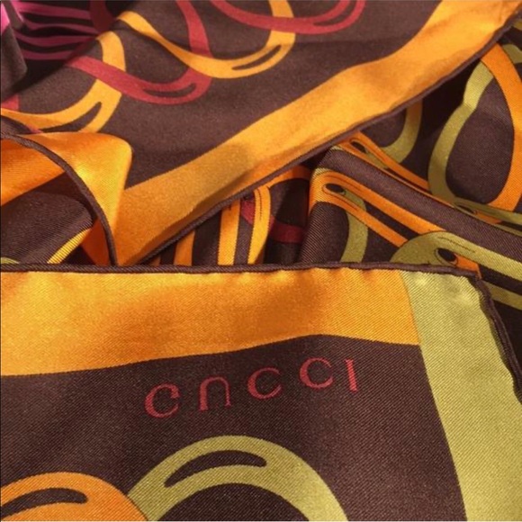 Authentic Gucci silk scarf🌸 - Picture 9 of 10